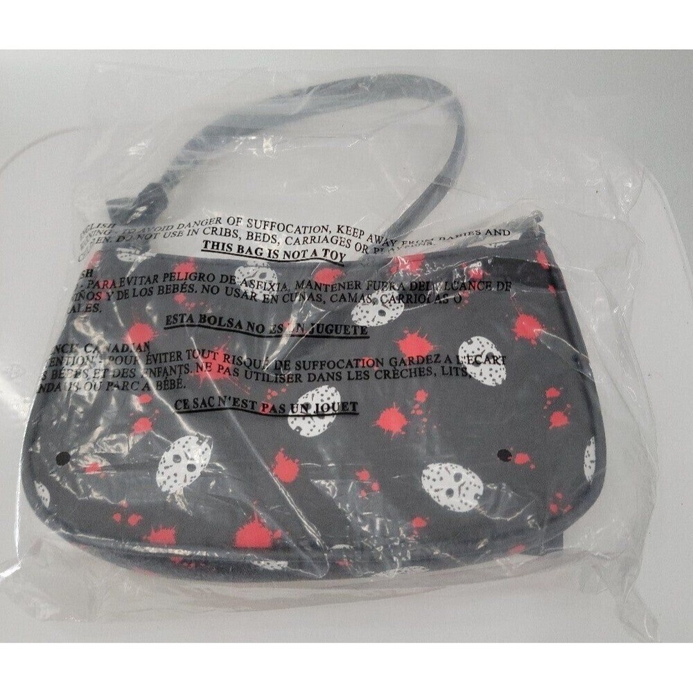 Her Universe Friday The 13th Jason Mask & Blood Baguette Bag NWT - Picture 4 of 4